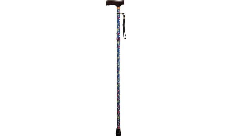 Aidapt Folding Walking Stick - Patterned