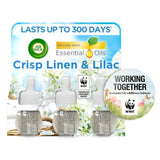 Airwick Crisp Linen & Lilac Plug In Triple Refill