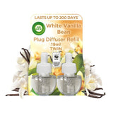 Airwick White Vanilla Bean Plug In Twin Refill   2 x 19ml