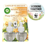 Airwick White Vanilla Bean Plug In Twin Refill   2 x 19ml