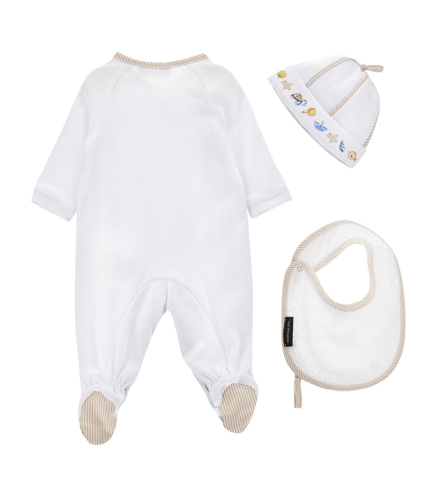 All-In-One, Hat and Bib Set (1-9 Months)