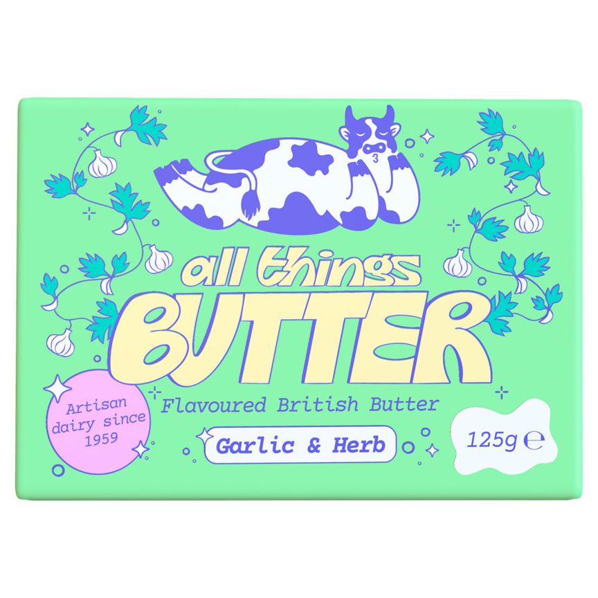 All Things Butter British Garlic & Herb Butter 125g