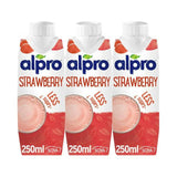 Alpro Soya Strawberry Long Life Drink 3x250ml