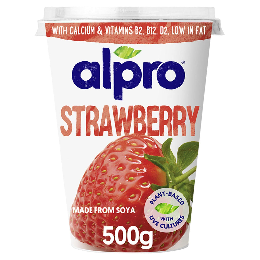 Alpro Strawberry Plant-Based Alternative To Yogurt 500g