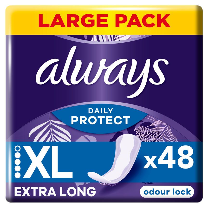 Always Dailies Long Plus Extra Protect Panty Liners