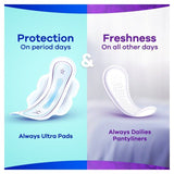 Always Dailies Organic Cotton Protection Normal Panty Liners   28 per pack