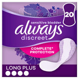 Always Discreet Incontinence Liners Long+ For Sensitive Bladder x20