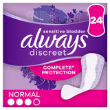 Always Discreet Incontinence Liners Normal   24 per pack