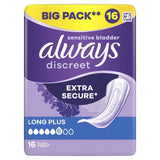 Always Discreet Incontinence Pads Long Plus   16 per pack