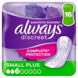 Always Discreet Incontinence Pads S Plus   16 per pack