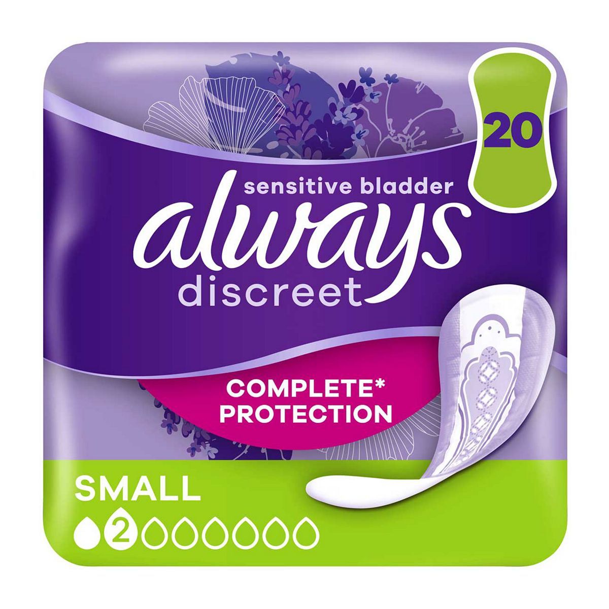 Always Discreet Incontinence Pads Small For Sensitive Bladder x20 - McGrocer