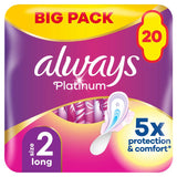 Always Platinum Long Plus (Size 2) Sanitary Towels Wings