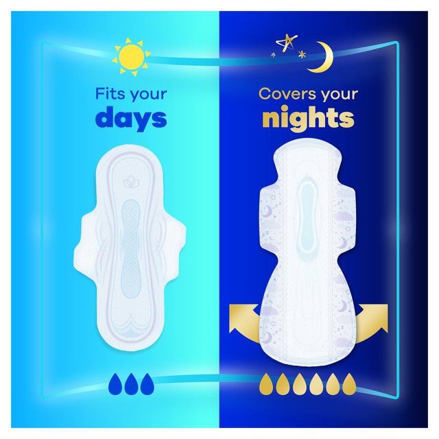 Always Sanitary Towels Ultra Day & Night (Size 3) Wings   18 per pack