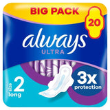 Always Sanitary Towels Ultra Long (Size 2) Wings   20 per pack