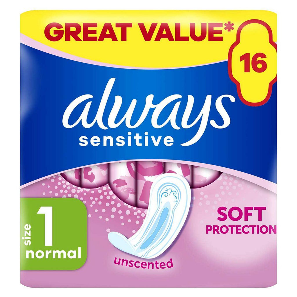 Always Sensitive Normal Ultra (Size 1) Sanitary Towels 16 Pads