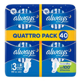 Always Ultra Day & Night Size 3 Sanitary Towels with Wings, 40 Pads