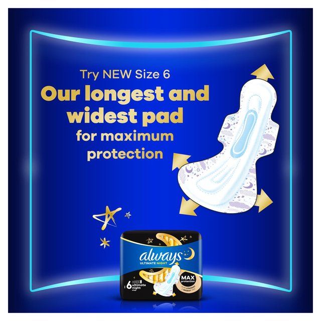 Always Ultra Sanitary Towels Secure Night Extra (Size 5) VP   14 per pack - McGrocer