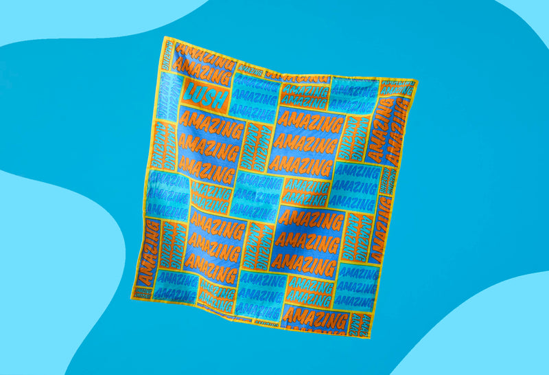 Lush Amazing Knot Wrap 70cm reusable gift wrap, imported from the UK