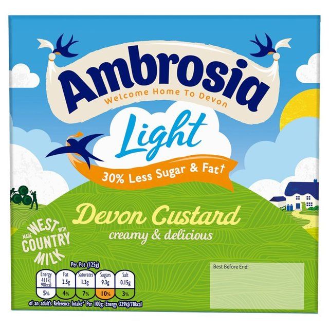 Ambrosia Light Custard Pots   4 x 125g