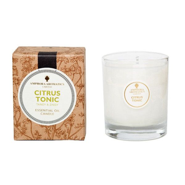 Amphora Aromatics Citrus Tonic 40hr Pot Candle.