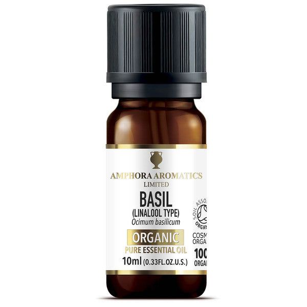 Amphora Aromatics Organic Basil Essential Oil 10ml