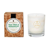 Amphora Aromatics Tea Tree & Geranium 40Hr Pot Candle.