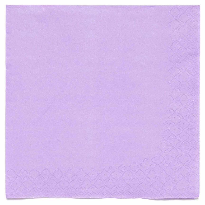 Amscan 20 Lavender Luncheon Paper Napkins