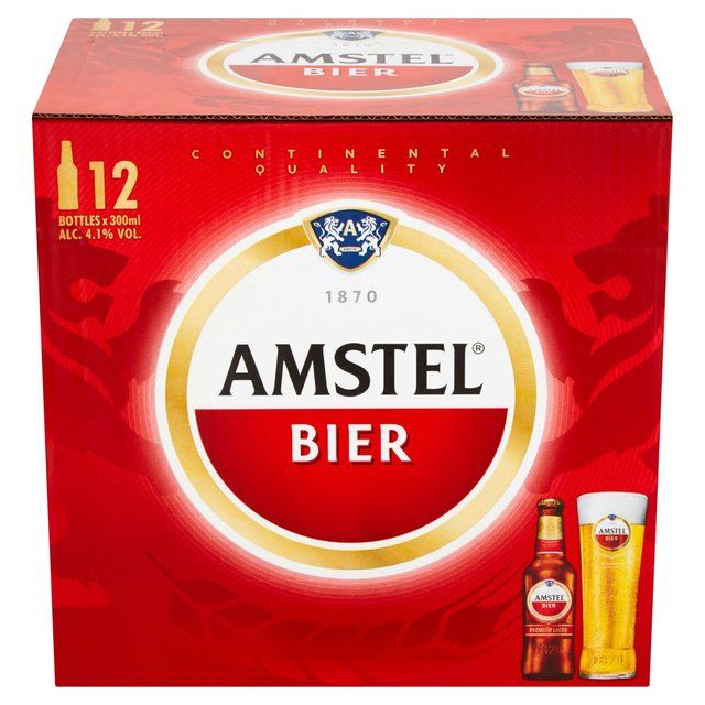 Amstel Lager Beer Bottles