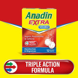 Anadin Extra Soluble Aspirin 12 Tablets