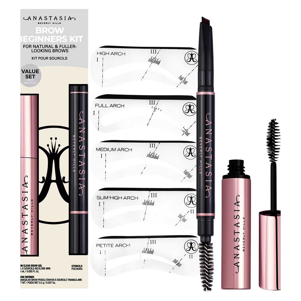 Anastasia Beverly Hills Brow Beginners Kit - Ebony - McGrocer