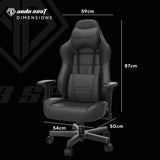 anda seaT Dark Demon Dragon Gaming Chair, Black