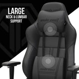 anda seaT Dark Demon Dragon Gaming Chair, Black