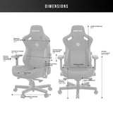 anda seaT Kaiser Series 3 Large Gaming Chair, Maroon