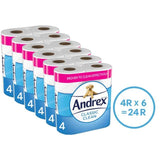 Andrex Classic Clean Toilet Roll - 24 Rolls