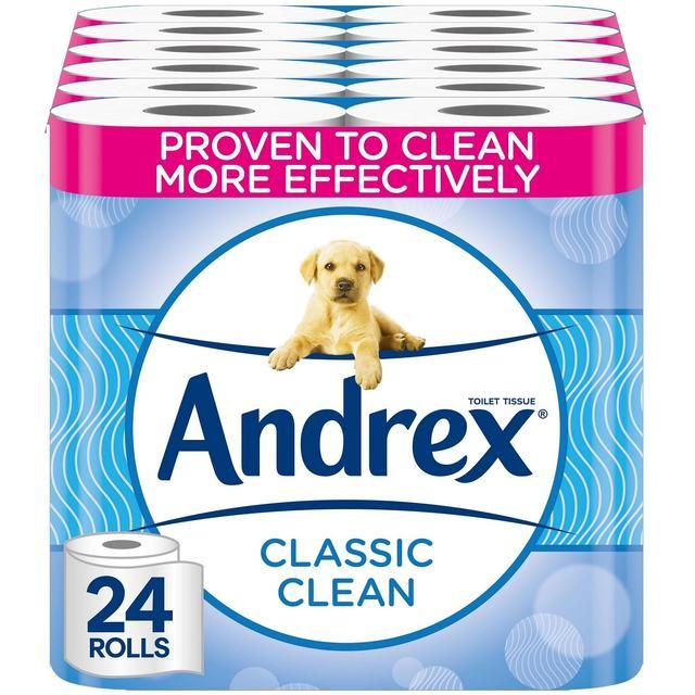 Andrex Classic Clean Toilet Roll - 24 Rolls