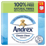 Andrex Classic Clean Washlets Toilet Tissue Wipes, 4 Pack