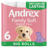 Andrex Family Soft Perfect Pull Toilet Tissue   6 per pack