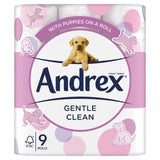 Andrex Gentle Clean Toilet Roll - 9 Rolls