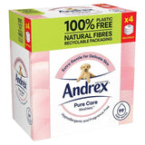 Andrex Pure Care Washlets Flushable Toilet Wipes Quad Pack   4 x 36 per pack