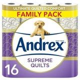 Andrex Supreme Quilts Toilet Tissue 16 Rolls