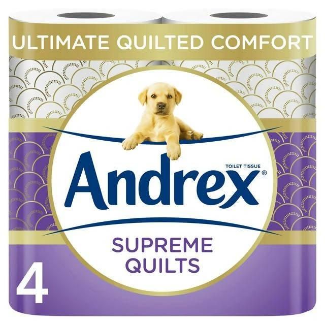 Andrex Supreme Quilts Toilet Tissue 4 Rolls