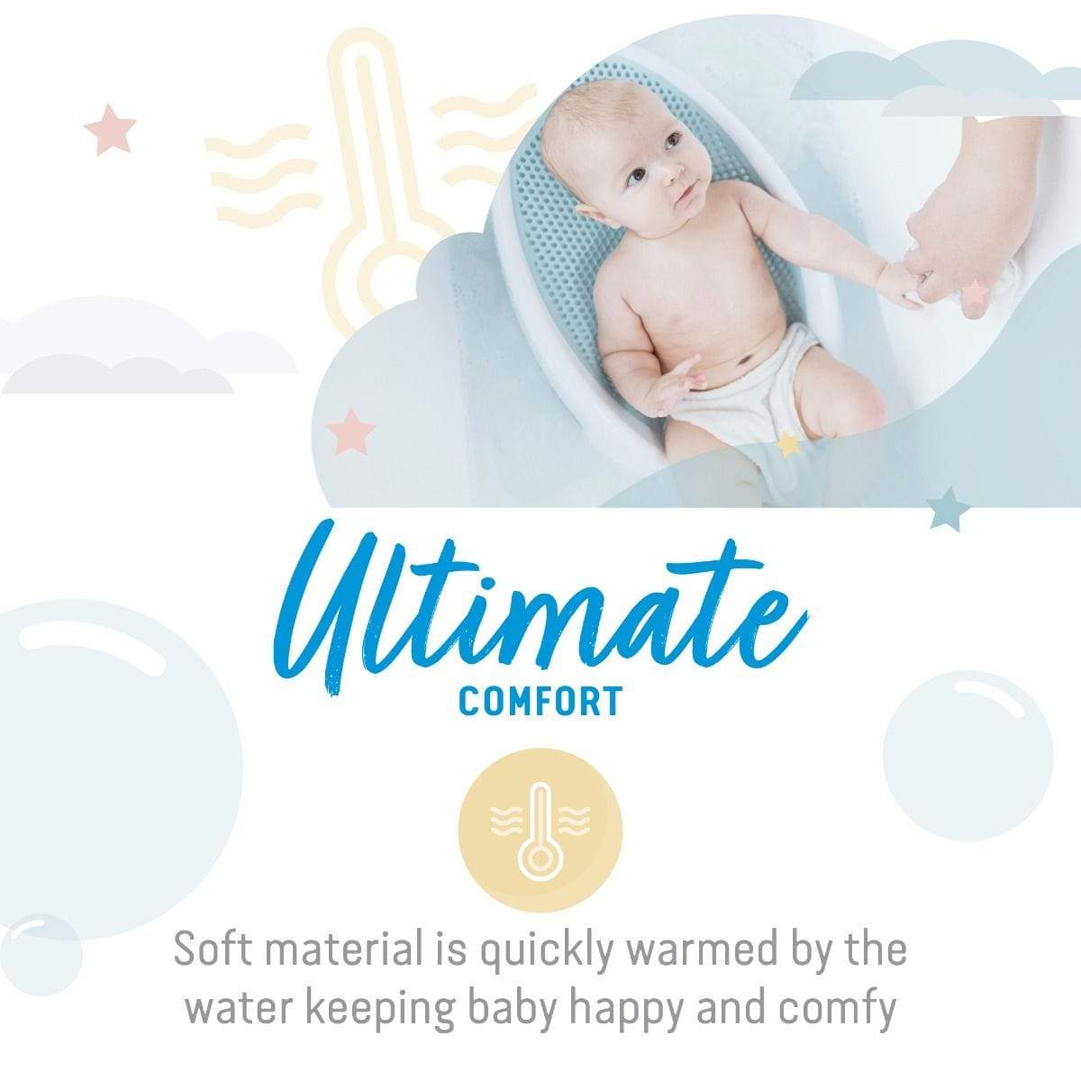 Angelcare Soft Touch baby bath support Aqua, UK version