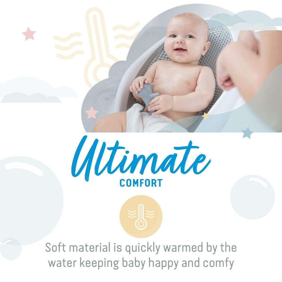 Angelcare Soft Touch baby bath support grey (British brand)