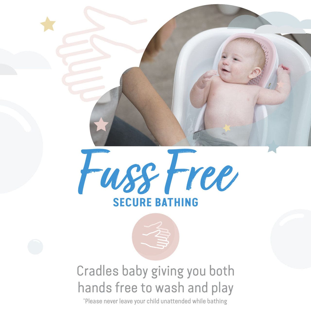 Angelcare pink baby bath support - British product