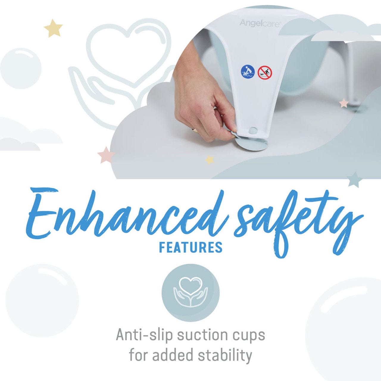 Angelcare soft touch bath seat aqua - British product