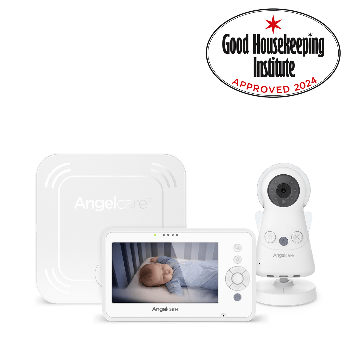 Angelcare AC25-1 baby movement monitor with video and sound - British product