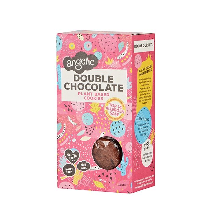 Angelic Double Chocolate Gluten Free Cookie Box 125g