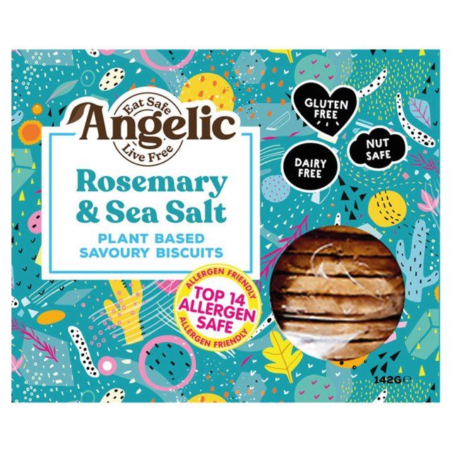 Angelic Free From Rosemary & Sea Salt Savoury Biscuits   142g