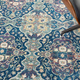 Ankara Blue Patterned Rug in 2 Sizes