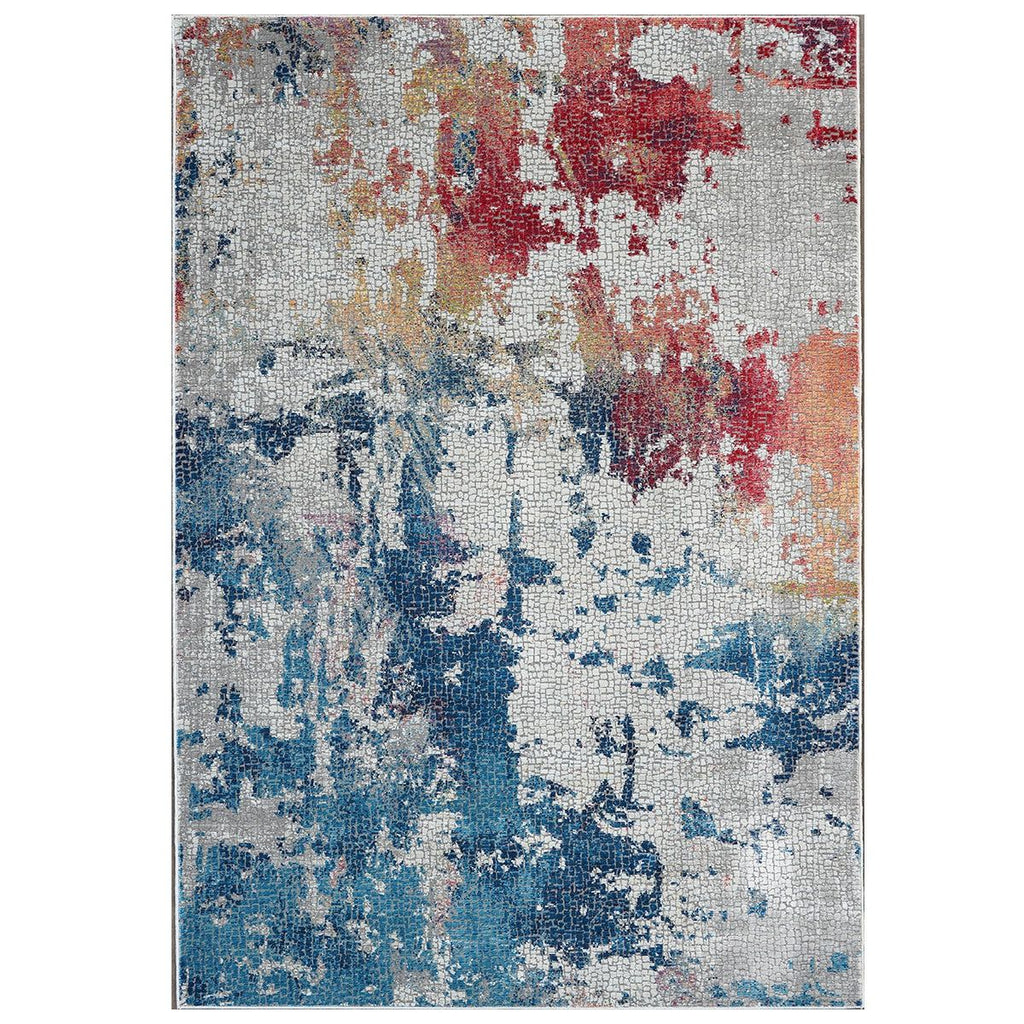 Ankara Brushstroke Design Rug in 2 Sizes